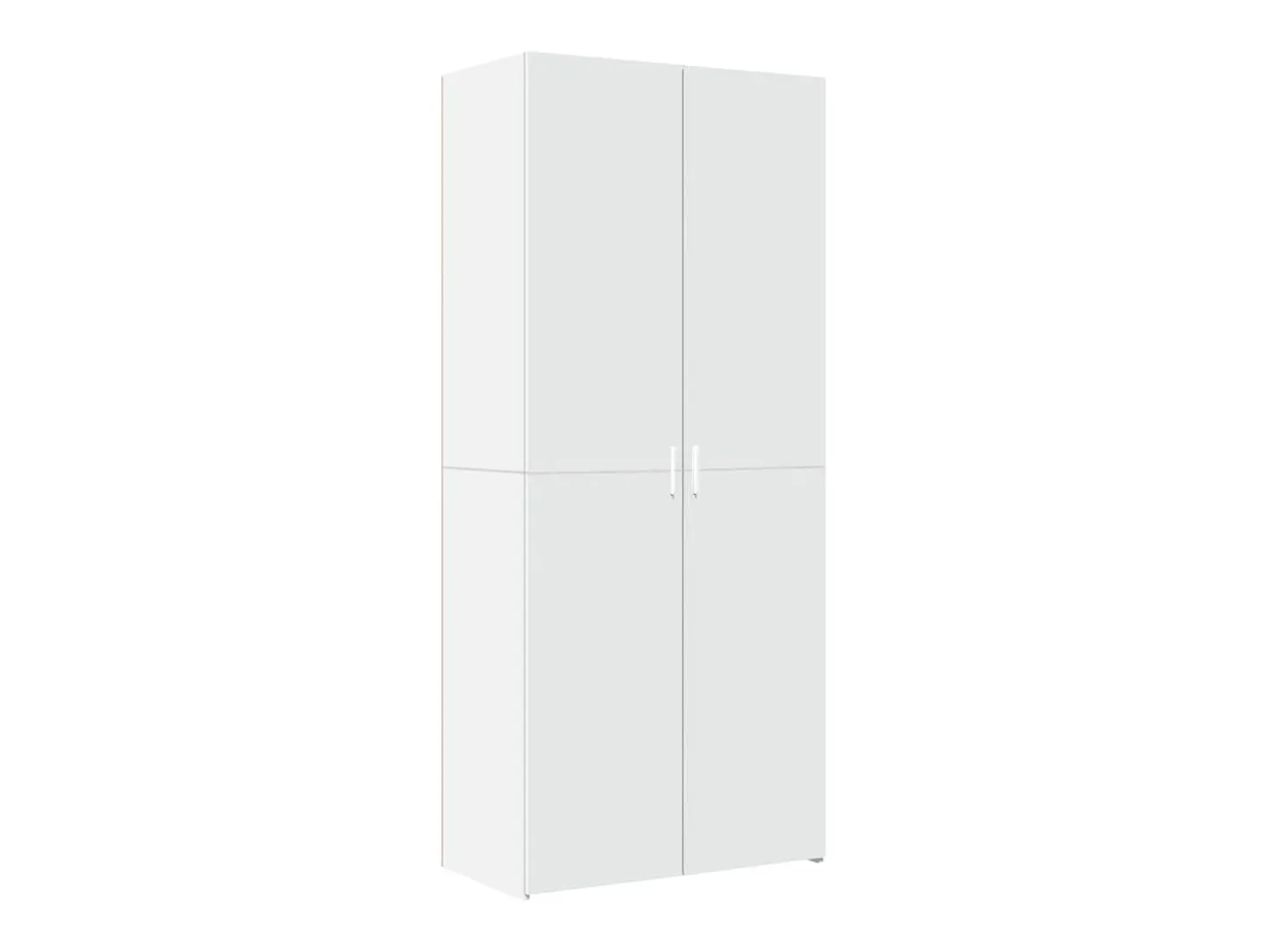 Aparador alto blanco 80x42,5x185 cm madera contrachapada