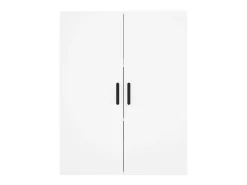Aparador alto blanco 69,5x34x180 cm Madera contrachapada