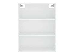 Aparador alto blanco 69,5x34x180 cm Madera contrachapada