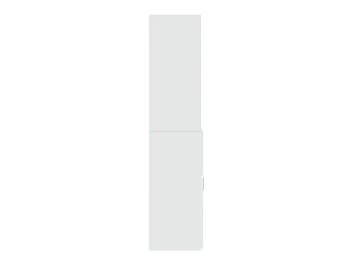 Aparador alto blanco 80x42,5x185 cm madera contrachapada