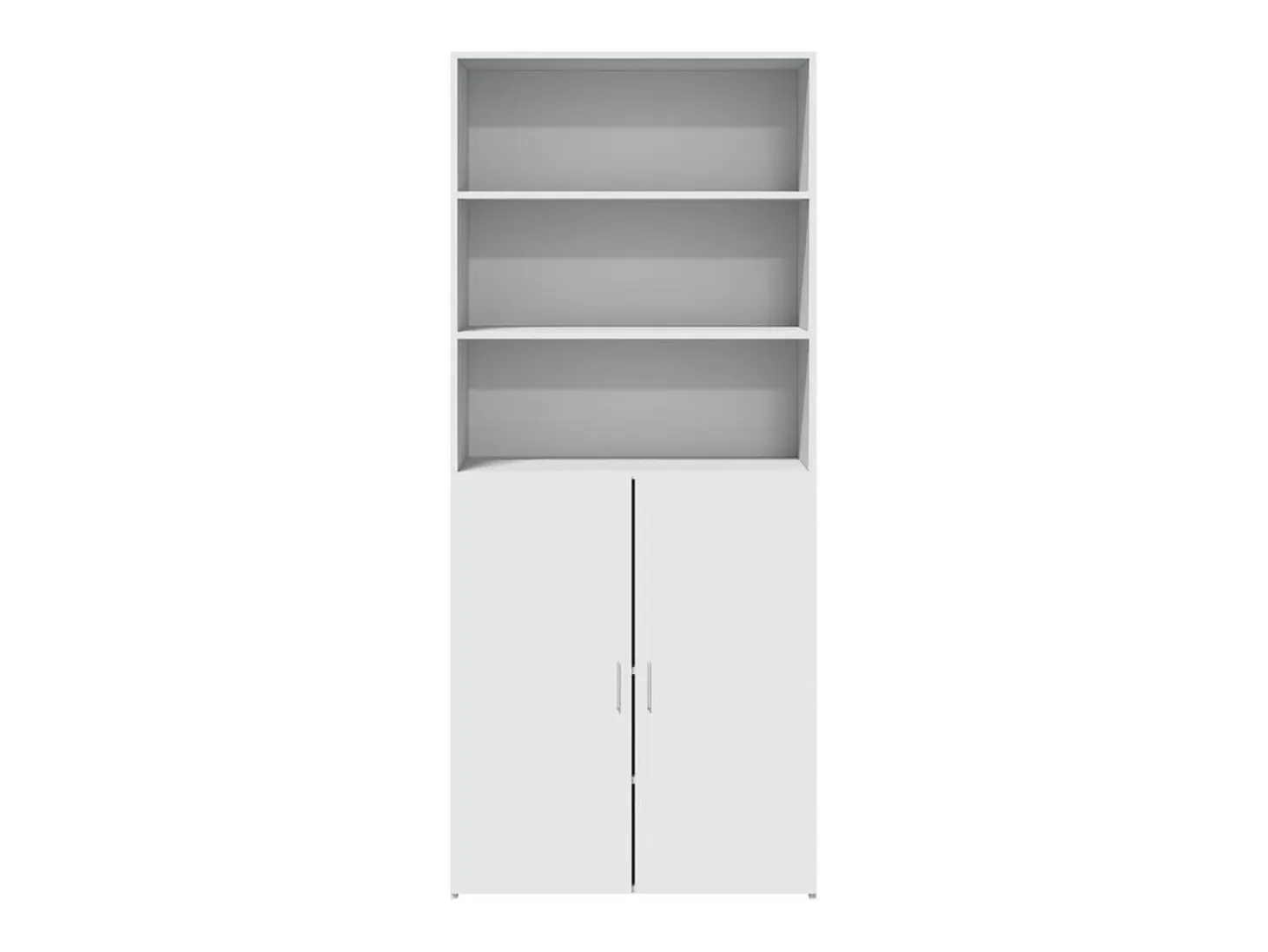 Aparador alto blanco 80x42,5x185 cm madera contrachapada