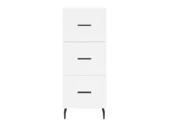 Aparador alto blanco 34,5x34x180 cm Madera contrachapada