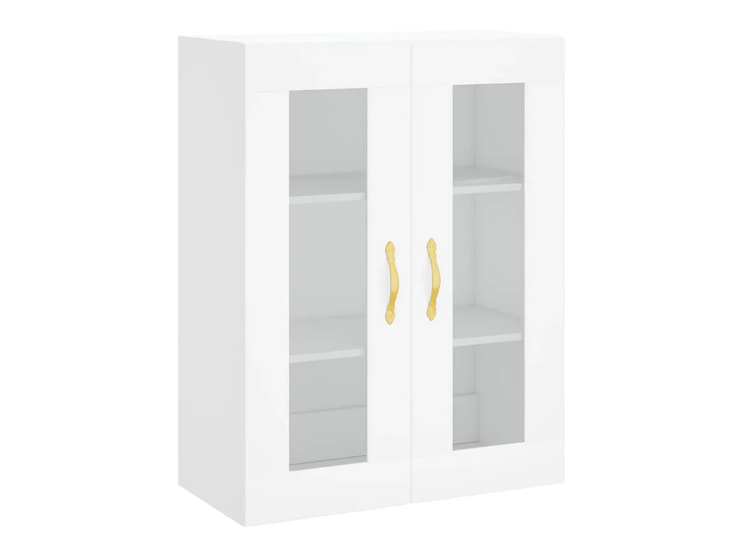Aparador alto blanco 69,5x34x180 cm Madera contrachapada