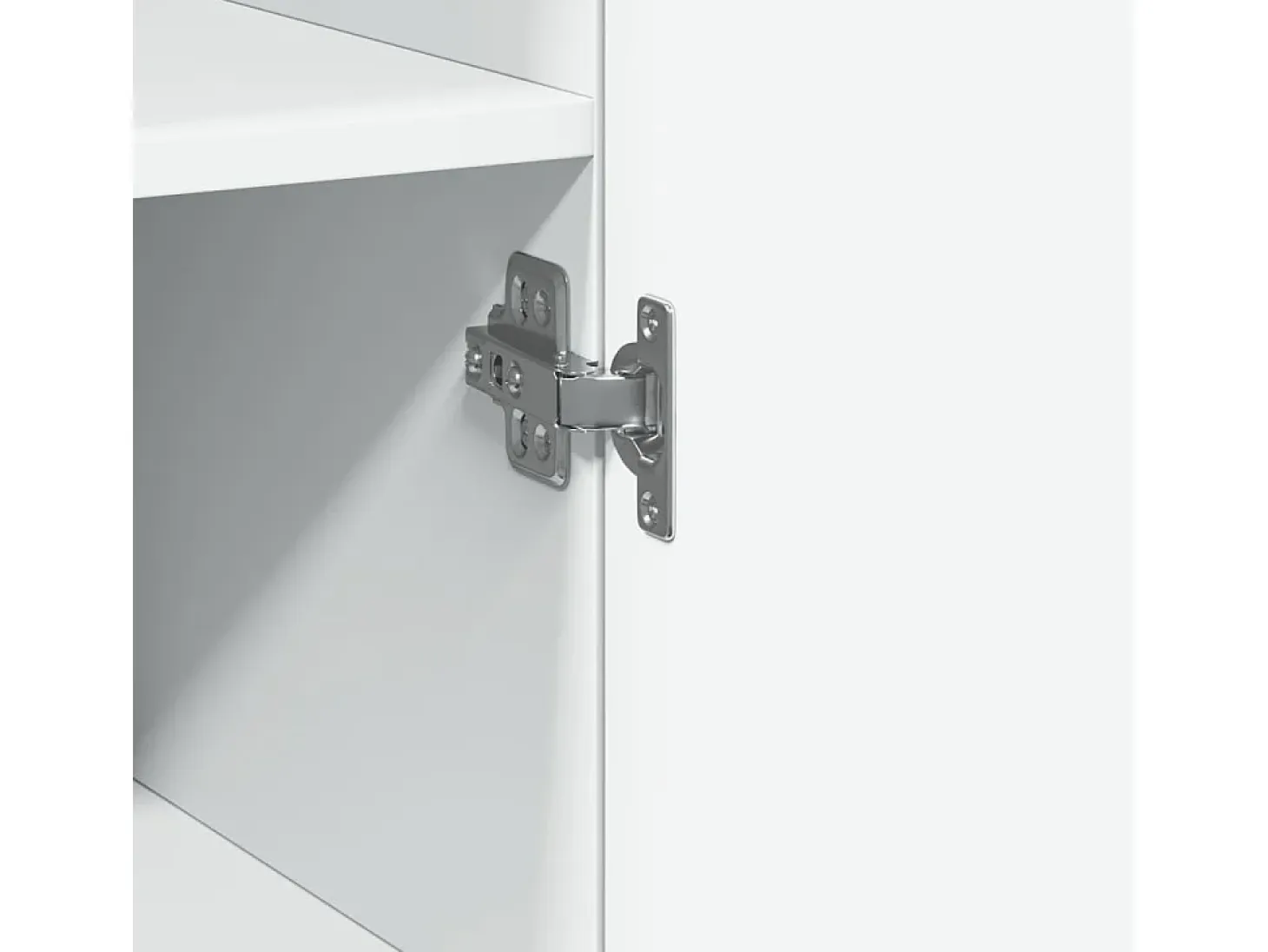Aparador alto blanco 45x42,5x185 cm madera contrachapada