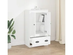 Aparador alto blanco 60x35,5x103,5 cm madera contrachapada