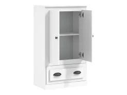 Aparador alto blanco 60x35,5x103,5 cm madera contrachapada