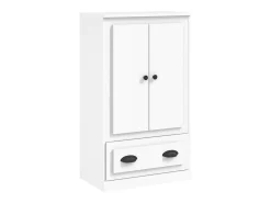 Aparador alto blanco 60x35,5x103,5 cm madera contrachapada