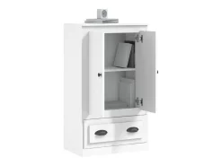 Aparador alto blanco 60x35,5x103,5 cm madera contrachapada