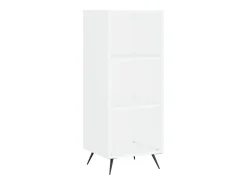 Aparador alto blanco 34,5x34x180 cm Madera contrachapada