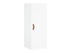 Aparador alto blanco 34,5x34x180 cm Madera contrachapada