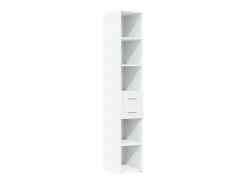 Aparador alto blanco 30x42,5x185 cm madera contrachapada