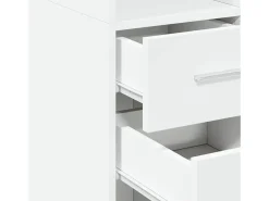 Aparador alto blanco 30x42,5x185 cm madera contrachapada
