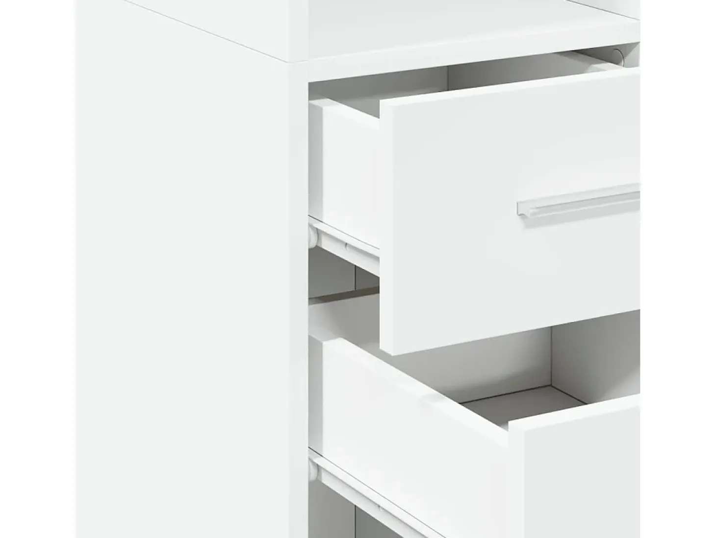 Aparador alto blanco 30x42,5x185 cm madera contrachapada