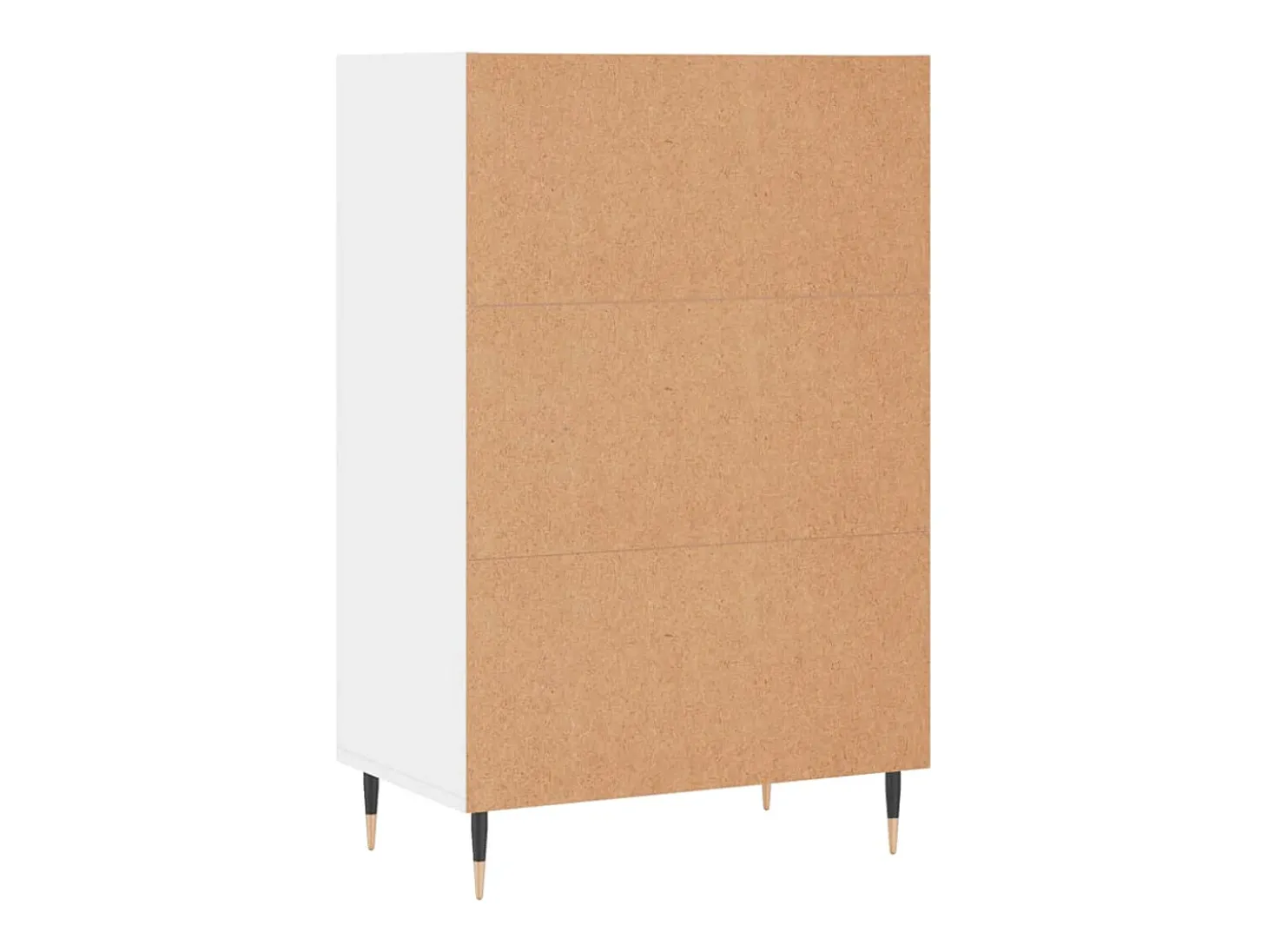 Aparador alto blanco 57x35x90 cm madera contrachapada