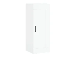 Aparador alto blanco 34,5x34x180 cm Madera contrachapada