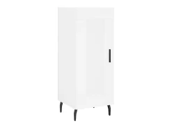 Aparador alto blanco 34,5x34x180 cm Madera contrachapada