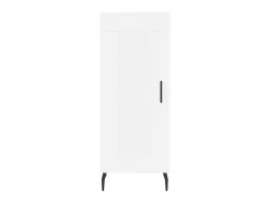 Aparador alto blanco 34,5x34x180 cm Madera contrachapada