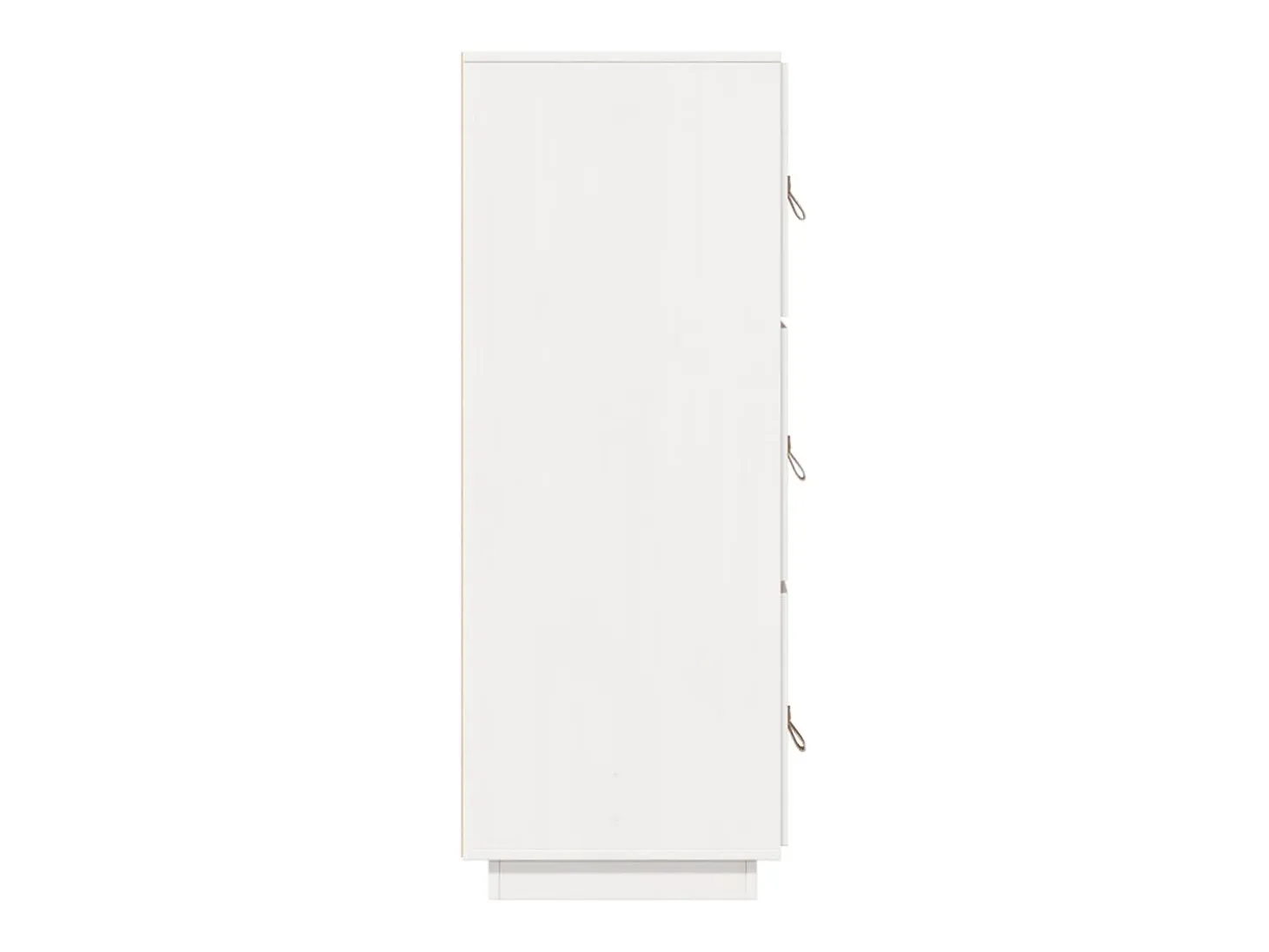 Aparador alto Blanco 34x40x108,5 cm Madera maciza de pino