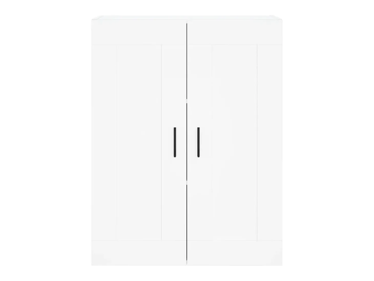 Aparador alto blanco 69,5x34x180 cm Madera contrachapada