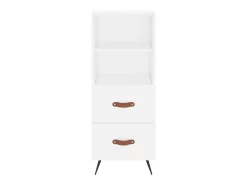 Aparador alto blanco 34,5x34x180 cm Madera contrachapada