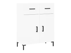 Aparador alto blanco 69,5x34x180 cm Madera contrachapada