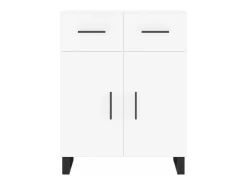 Aparador alto blanco 69,5x34x180 cm Madera contrachapada