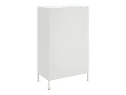 Aparador alto blanco 68x39x113 cm acero