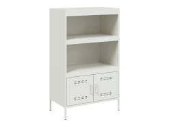 Aparador alto blanco 68x39x113 cm acero
