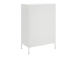 Aparador alto blanco 68x39x101,5 cm acero
