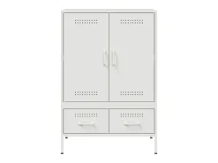Aparador alto blanco 68x39x101,5 cm acero