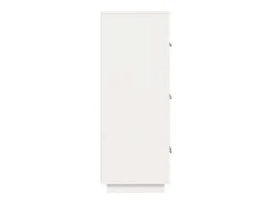 Aparador alto Blanco 67x40x108,5 cm Madera maciza de pino