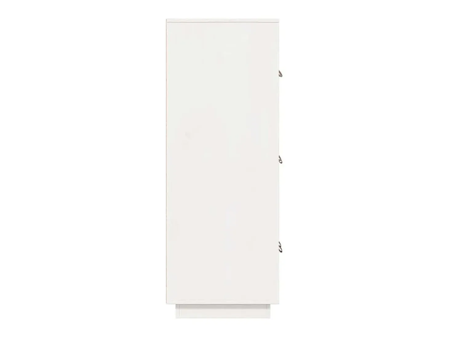 Aparador alto Blanco 67x40x108,5 cm Madera maciza de pino