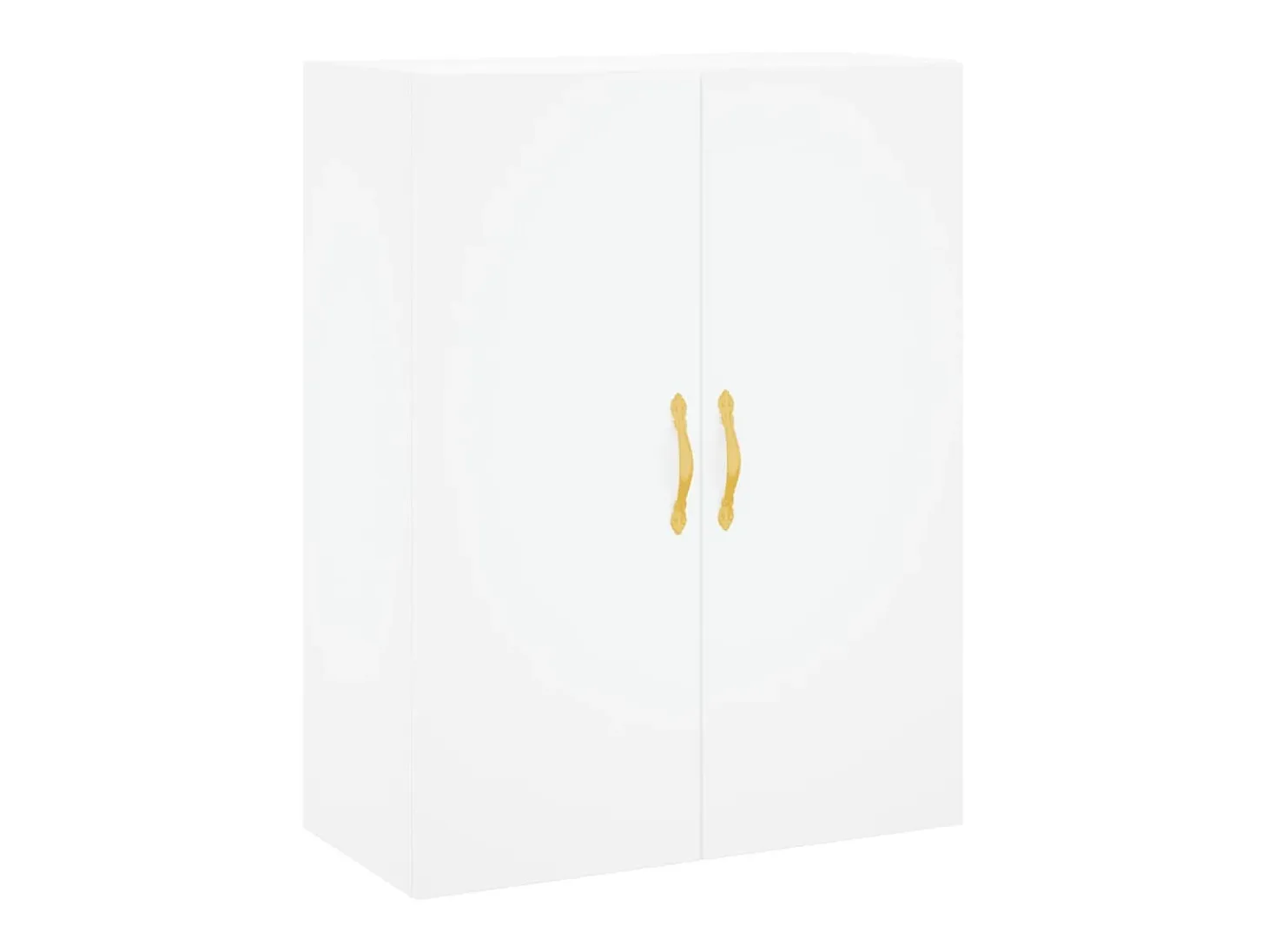 Aparador alto blanco 69,5x34x180 cm Madera contrachapada
