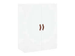 Aparador alto blanco 69,5x34x180 cm Madera contrachapada
