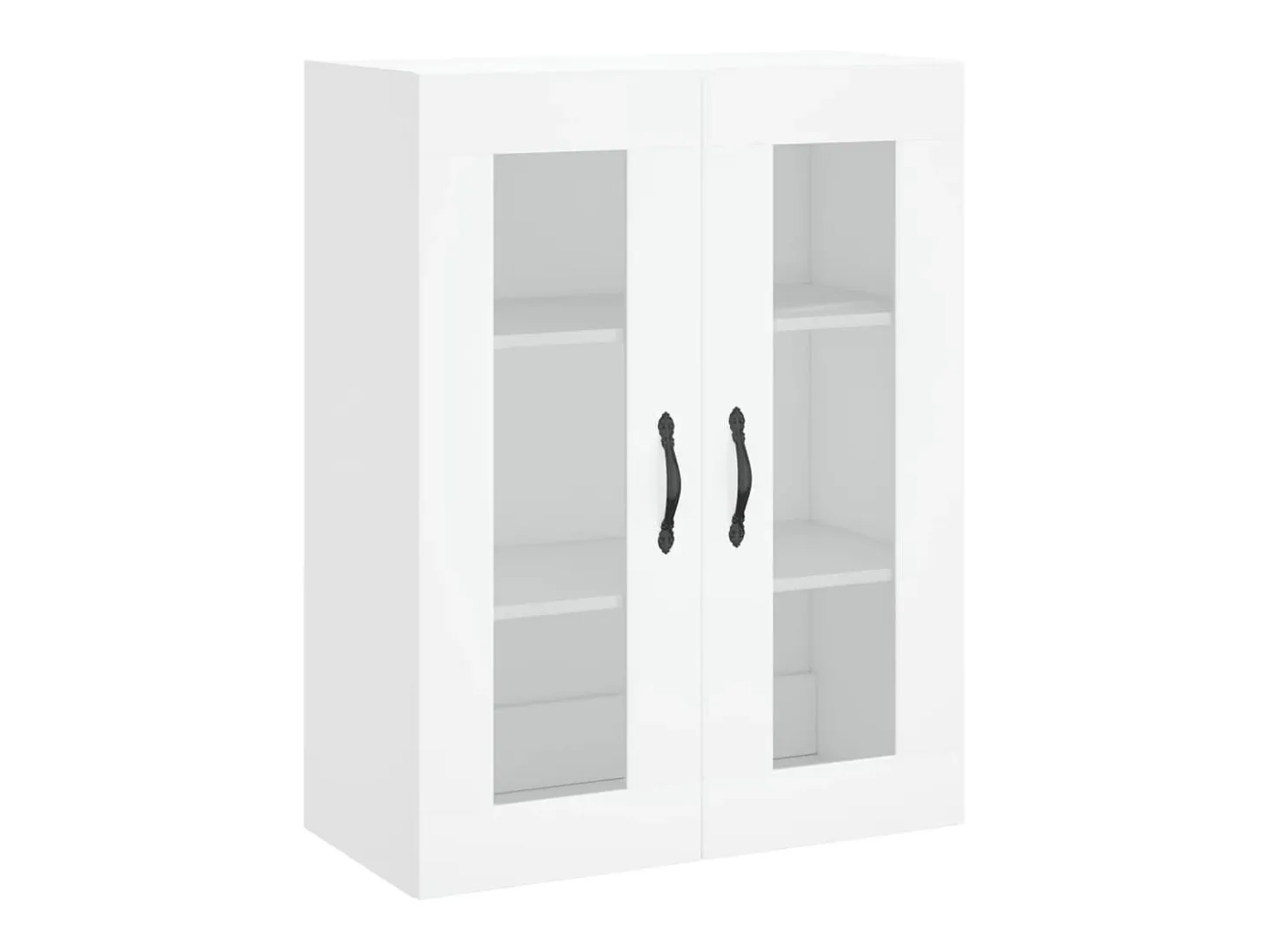 Aparador alto blanco 69,5x34x180 cm Madera contrachapada
