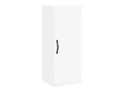 Aparador alto blanco 34,5x34x180 cm Madera contrachapada