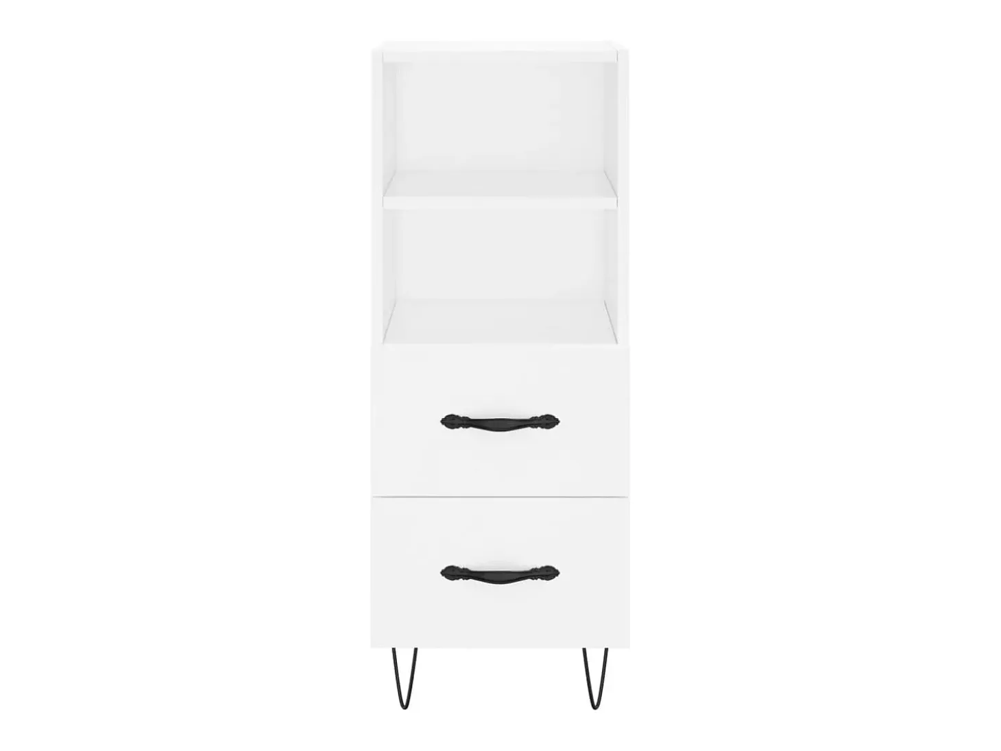 Aparador alto blanco 34,5x34x180 cm Madera contrachapada