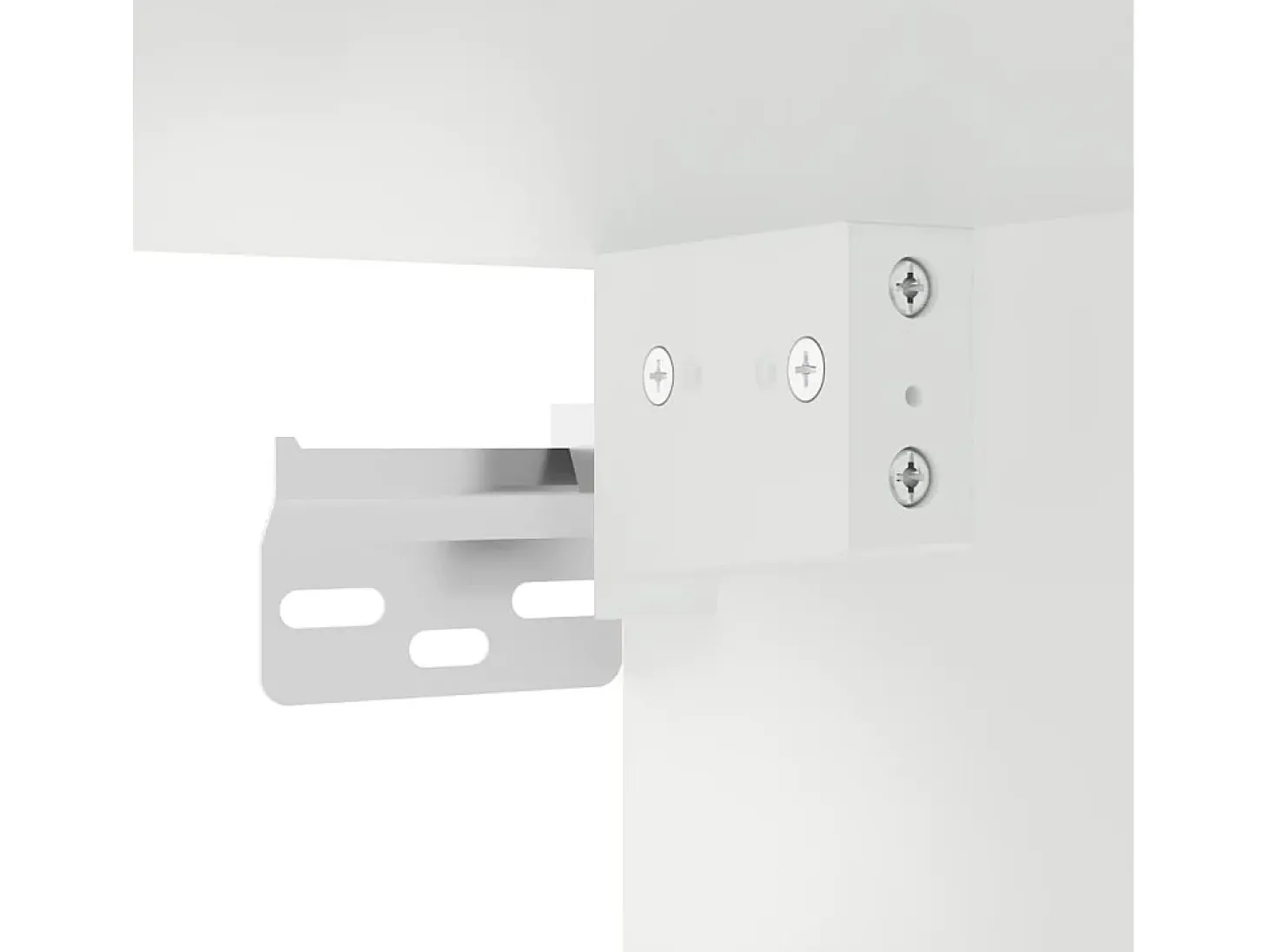 Aparador alto blanco 34,5x34x180 cm Madera contrachapada