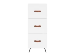Aparador alto blanco 34,5x34x180 cm Madera contrachapada