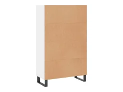 Aparador alto blanco 69,5x31x115 cm madera contrachapada