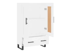 Aparador alto blanco 69,5x31x115 cm madera contrachapada