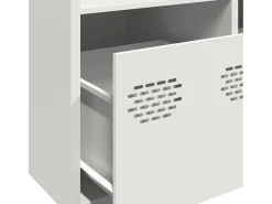Aparador alto blanco 68x39x103,5 cm acero