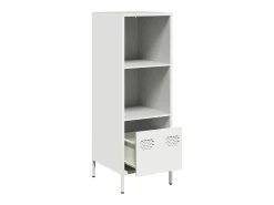 Aparador alto blanco 35x39x103,5 cm acero