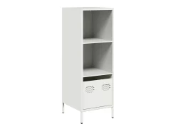 Aparador alto blanco 35x39x103,5 cm acero