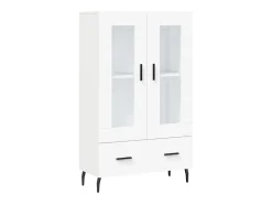 Aparador alto blanco 69,5x31x115 cm madera contrachapada