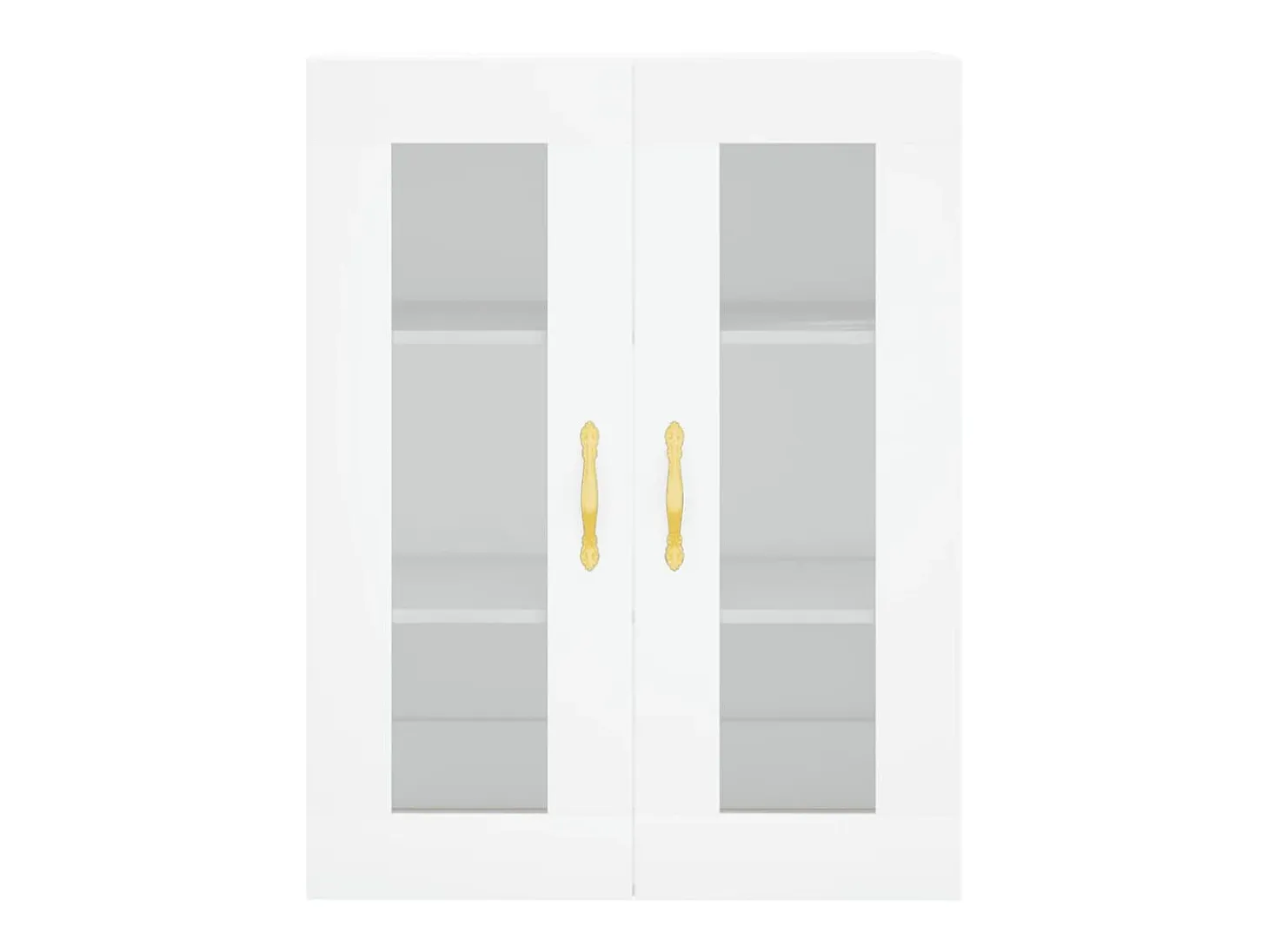 Aparador alto blanco 69,5x34x180 cm Madera contrachapada