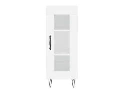Aparador alto blanco 34,5x34x180 cm Madera contrachapada