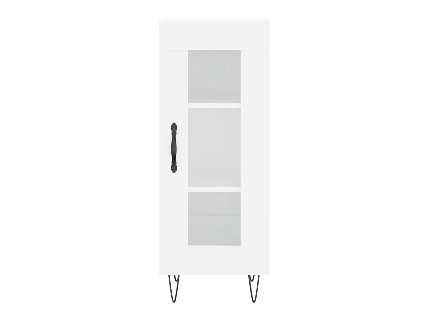 Aparador alto blanco 34,5x34x180 cm Madera contrachapada
