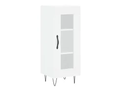 Aparador alto blanco 34,5x34x180 cm Madera contrachapada