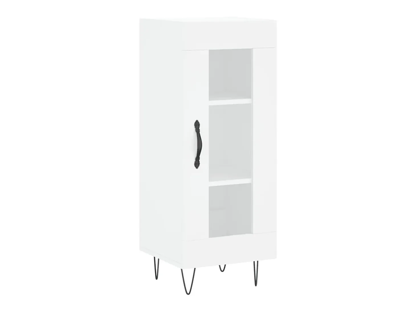 Aparador alto blanco 34,5x34x180 cm Madera contrachapada